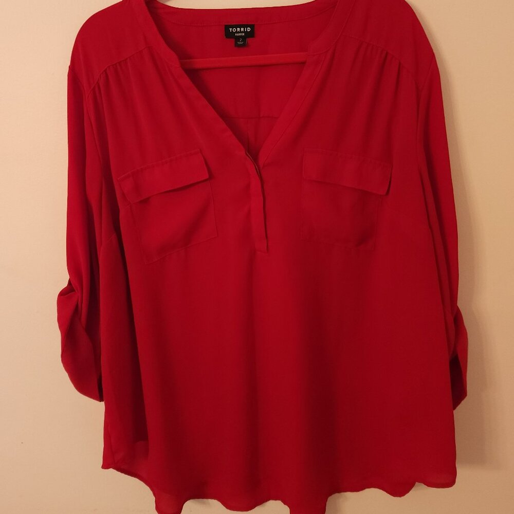 Torrid Harper Chiffon Top – Fierce & Flowy